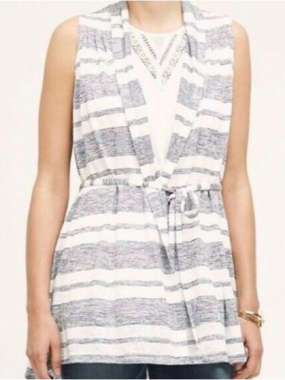 Anthropologie Saturday Sunday Long Cardigan Wrap CoverUp Vest Size M